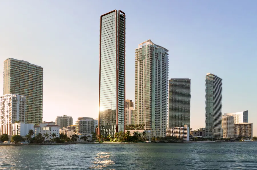 The tower on Biscayne Bay
