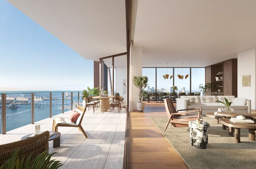 Villa Piano living room and terrace