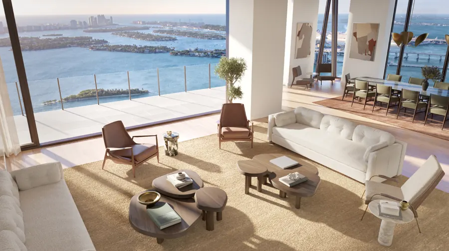 Villa Miami Living Birdseye