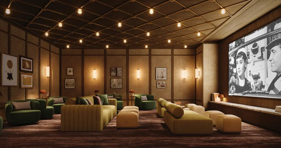 Villa Miami screening room