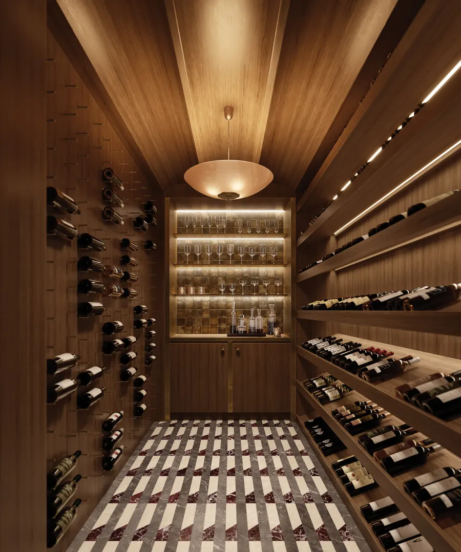 Villa Triplo Collectors’ wine cellar